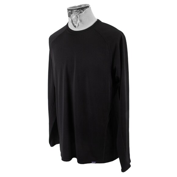 Patagonia Midweight Capilene Long Sleeve Baselayer Polartec Black Men's size XL - Picture 2 of 7